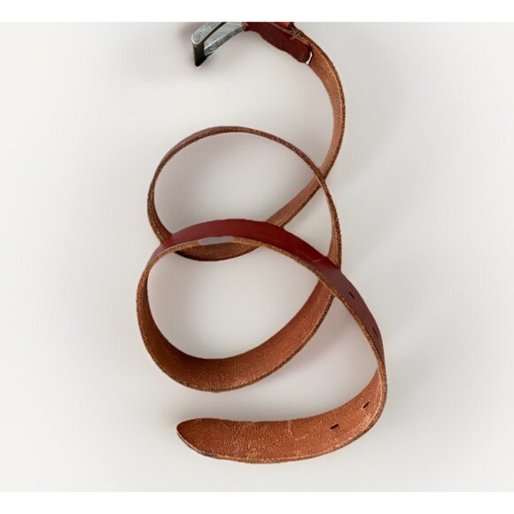 Eddie Bauer Womens Brown Leather Belt Size M - Picture 5 of 6